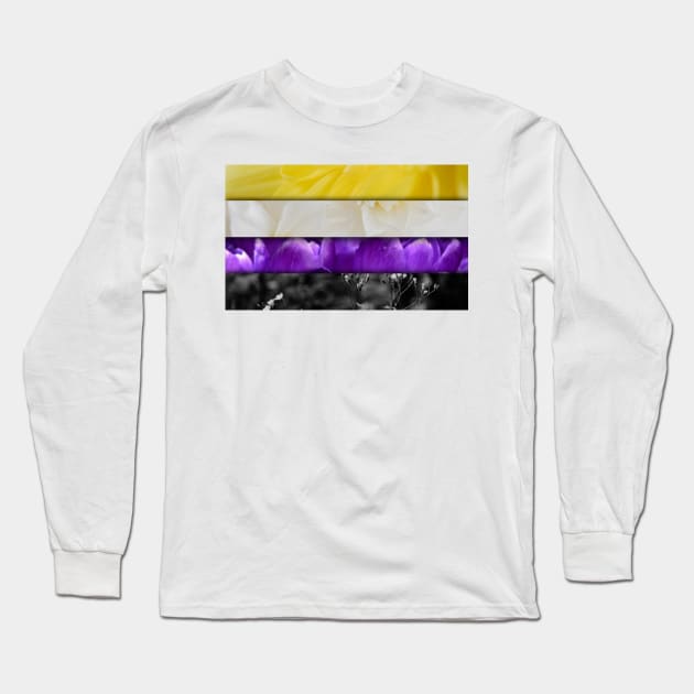 Non binary nature Long Sleeve T-Shirt by Caliel